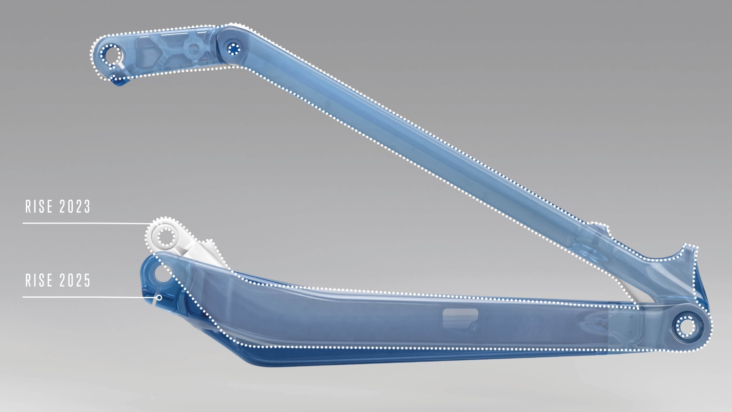 We expect the redesigned rear triangle is nice and robust.