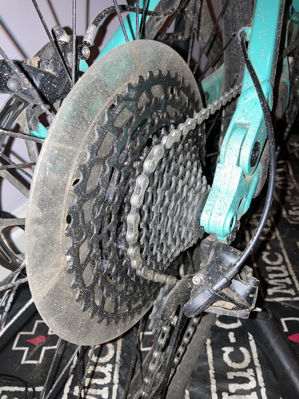 Chain wax leaves chain and sprocket nasty every ride. Normal or is