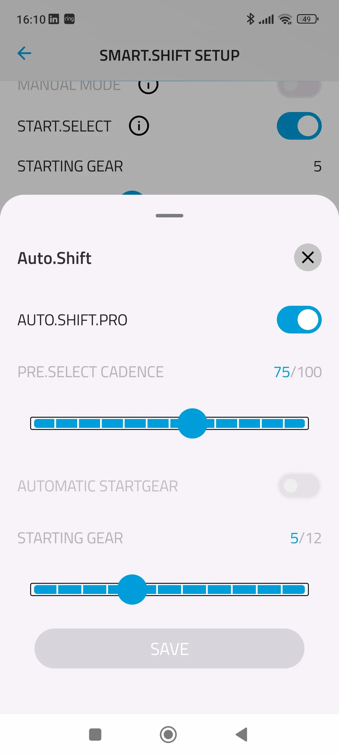 Smart.Shift automatic settings.webp
