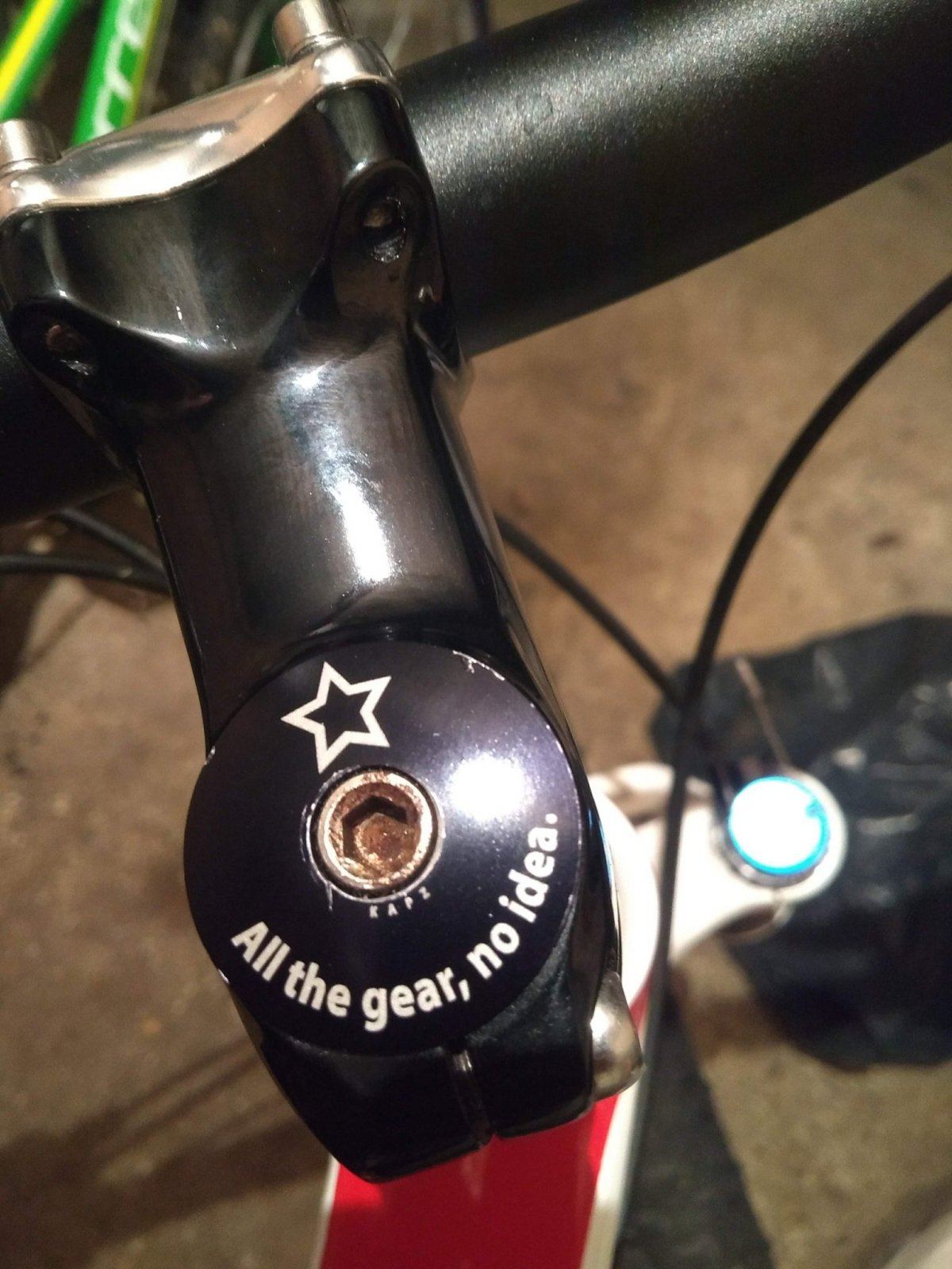 KAPZ ® custom bicycle headset top caps - bespoke personalised laser etched  engraved colour