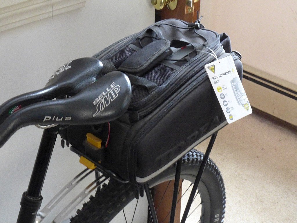 Seat and Topeak MTX Trunkbag DXP on Tero P1010431.jpg Seat and Topeak MTX Trunkbag DXP on Tero P1010431.jpg