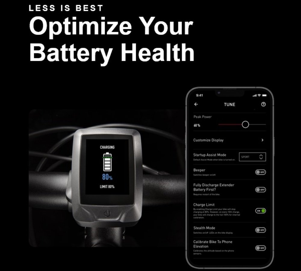 Specialized introduce battery charge limit