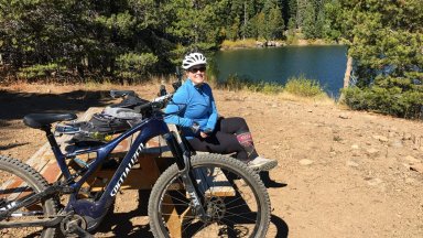 lunch at Sawmill Lake