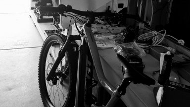 In garage B/W