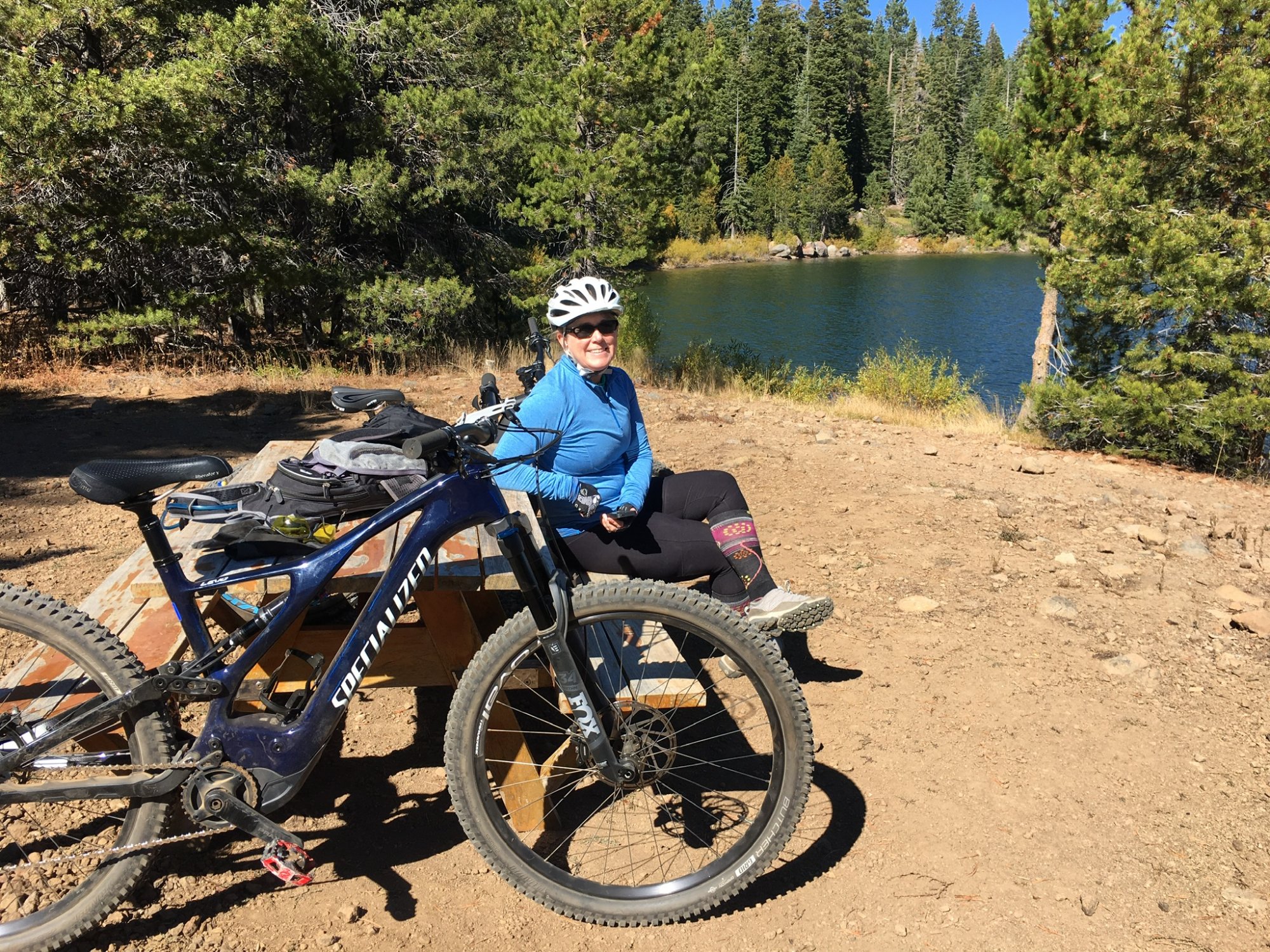 lunch at Sawmill Lake